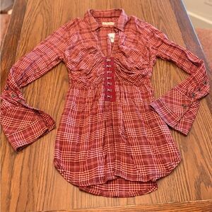 NWT New $148 Free People Catalina Remade Shirt Size XS